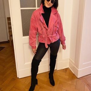 Vintage 60s Pink Suede Jacket